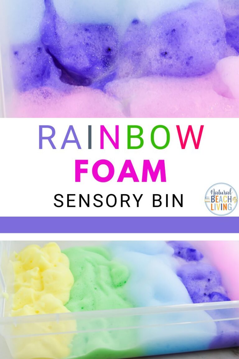  Rainbow Soap Foam Sensory Play