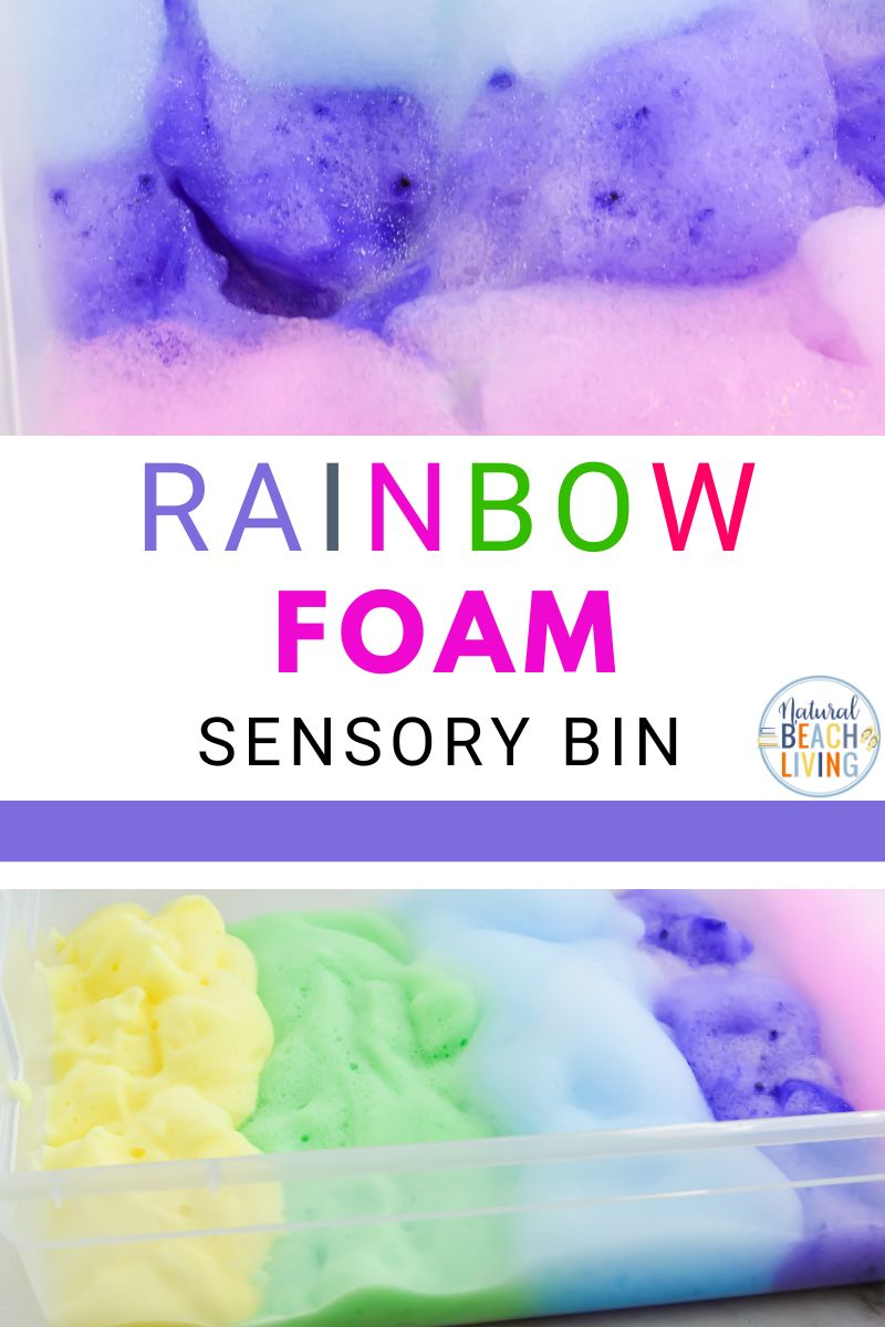  Rainbow Soap Foam Sensory Play