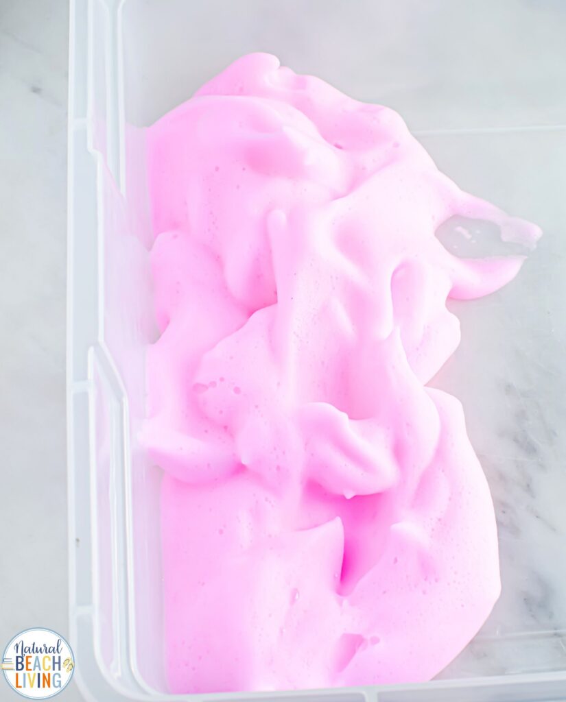 Make magical rainbow soap foam with kids! This easy homemade sensory play recipe is perfect for toddlers & preschoolers. Simple, fun & colorful!